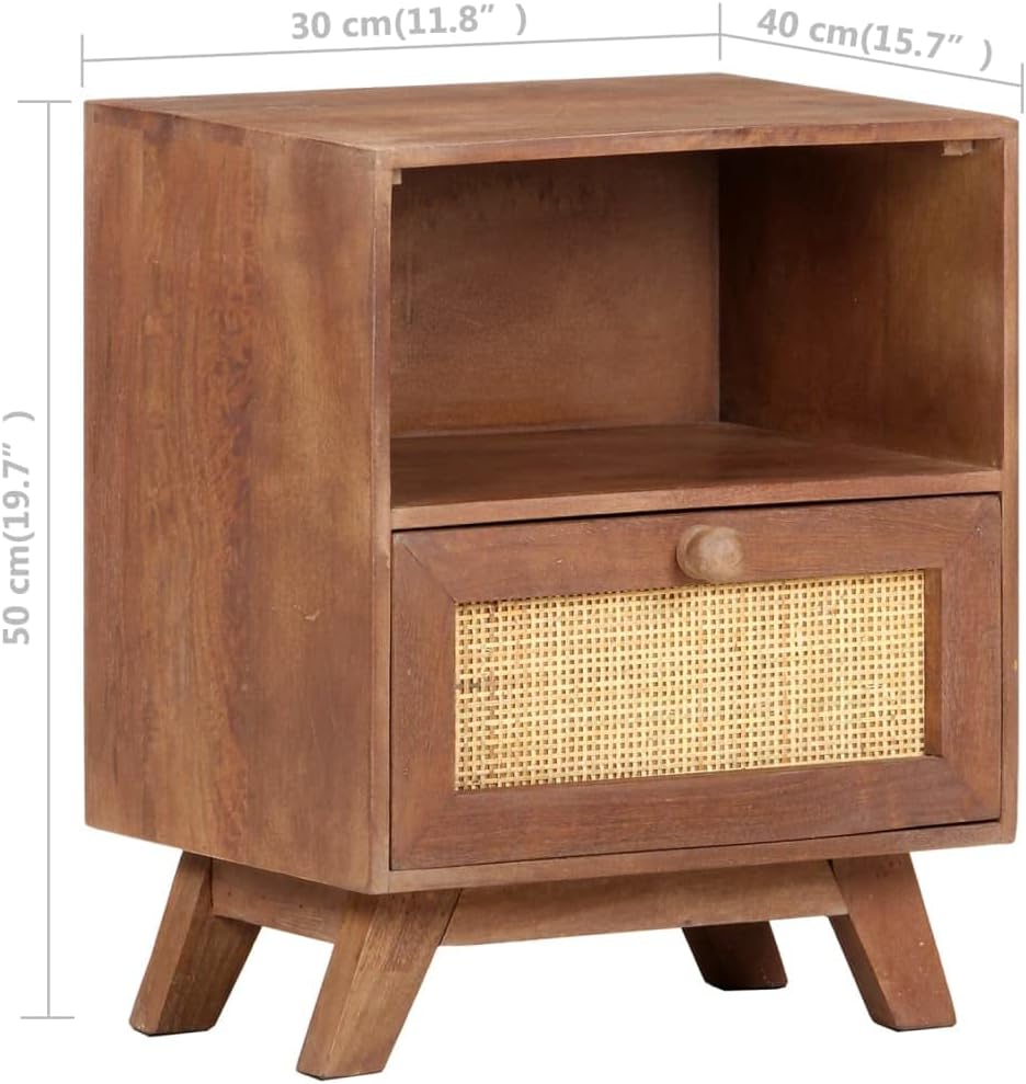 Bedside Cabinet, Night Stand with Storage Side Sofa Table Short Bathroom Cabinet Wooden Corner Cabinet Suitable for Entryway Bathroom Living Room Office 15.7