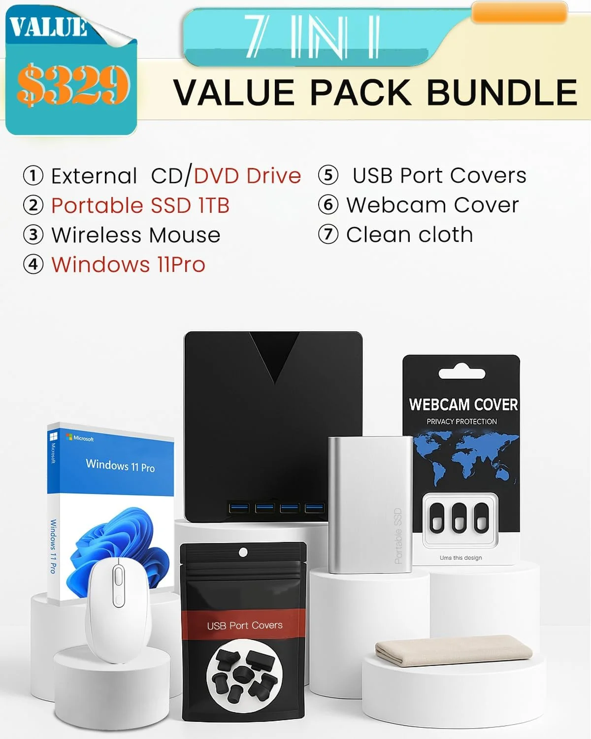 HP 17.3" Touchscreen Laptop - for Business and Students • 64GB RAM • 2TB SSD • AMD Ryzen 5 7430U CPU • 17.3" HD+ Anti Glare Display • Wi-Fi 6 • Windows 11 Pro • Copilot