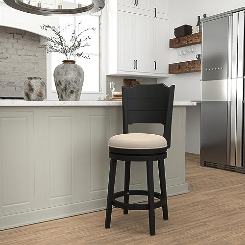 Hillsdale, Clarion Swivel Bar Height Stool, Sea White