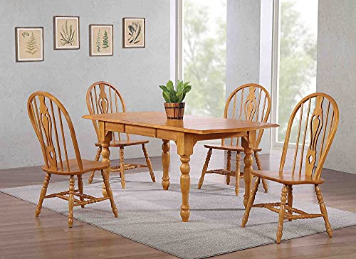 Sunset Trading Oak Selections Dining Table, Light Finish