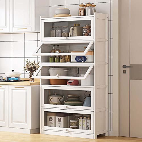 Buffet Cabinet Sideboard, Kitchen Storage Cabinet Narrow, Space Saving Media Storage Cabinet, for Living Room and Hallway