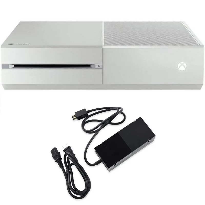 Restored Microsoft Xbox One Game Console 500FB White with Two Retrofam Controllers (Refurbished)