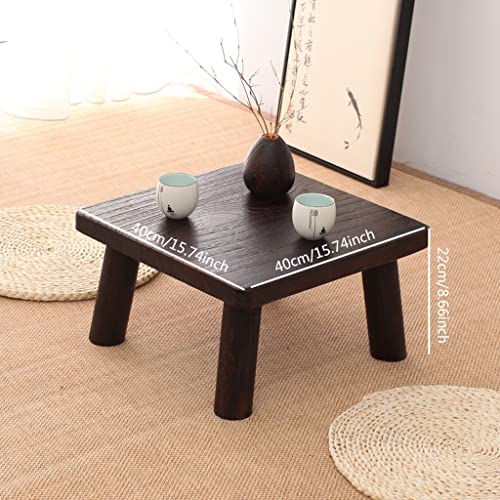 Tea Table for Living Room Coffee Table Wood Square Side Table Bay Window Table Small Coffee Table Suitable for Living Room, Office, Bedroom Coffee Table (Color : B, Size : Large)