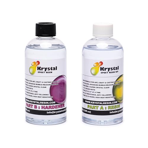 Casting Resin Crystal Clear Epoxy Resin Kit | Non-Toxic, Low Odor | High Gloss Thick Clear Coat | for River Tables and Resin Casting Projects | 1:1 Mixing Ratio (1 Litre Kit)