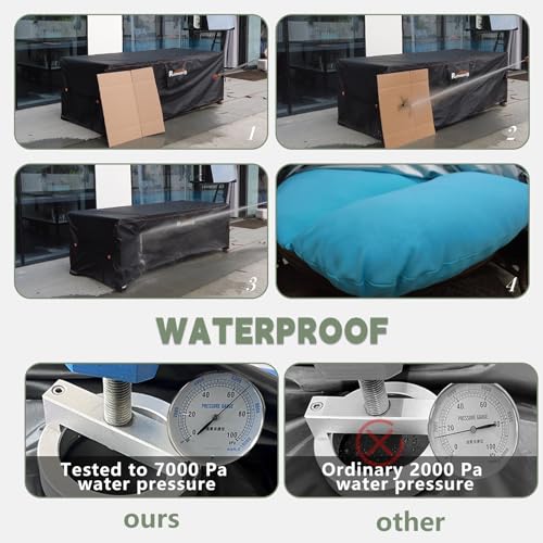 Patio Furniture Set Cover, Outdoor Sectional Sofa Couch Set Covers Waterproof, Garden Dining Table Chair Set Cover 120