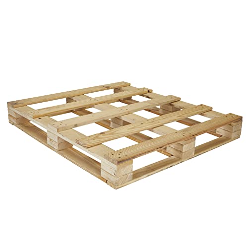 4 Way Wooden Pallets, Easy for Commercial Use, Fully Assembled, Strong Sturdy Structure, 10 Pcs, 48