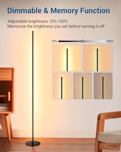 DEWENWILS LED Corner Floor Lamp, 57.5