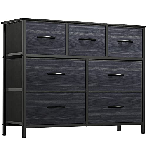 YITAHOME Dresser for Bedroom, Wide Fabric Dresser with 8 Drawers, Large Bedroom Dresser for Storage and Organization, Drawer Chest for Closet Living Room Hallway Office