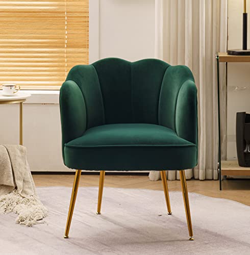 Modern Accent Chair for Living Room, Single Sofa Comfy Upholstered Armchair for Bedroom, Home Office, Cafe, Small Living Room Space Furniture (Pink)