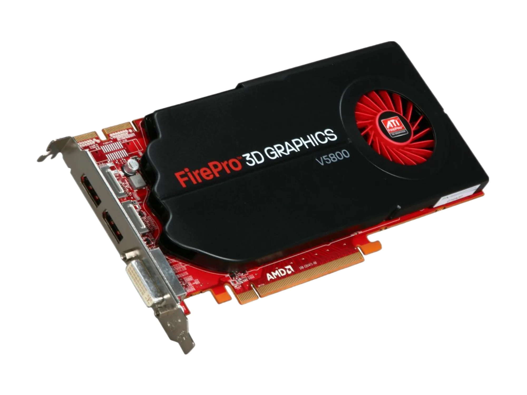 ATI FirePro V5800 - Graphics card - FirePRO V5800 - 1 GB GDDR5 - PCIe 2.0 x16 low profile - DVI, 2 x DisplayPort - retail