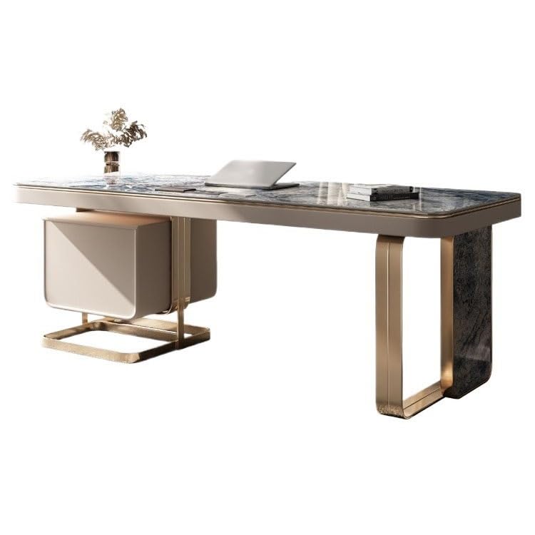 Ergo Desk Minimalist Desk Home Modern Simple Light Luxury Computer Desk Company Slate Boss Office Desk Deask(180 * 70 * 75cm)