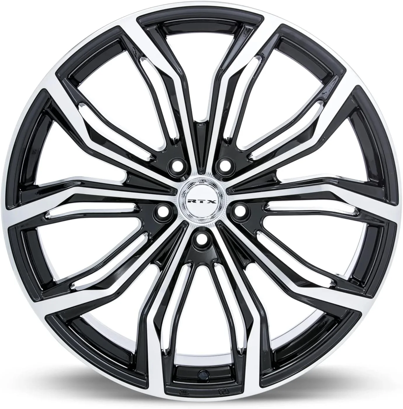 RTX Black Widow 20x9 5x127 ET35 CB71.5 Black Machined Wheel