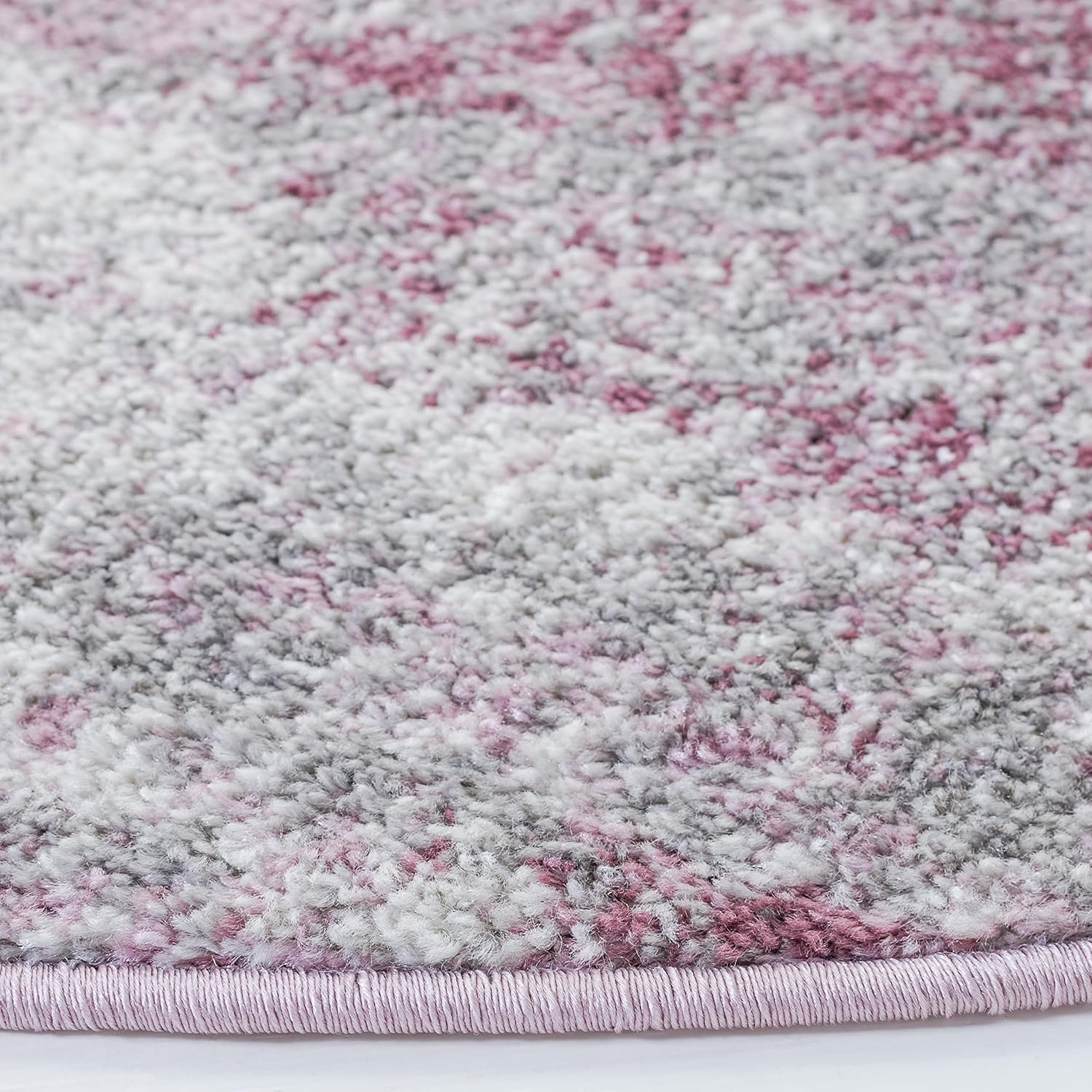 SAFAVIEH Adirondack Collection 6' Round Grey/Purple ADR112V Modern Abstract Non-Shedding Entryway Foyer Living Room Bedroom Kitchen Area Rug