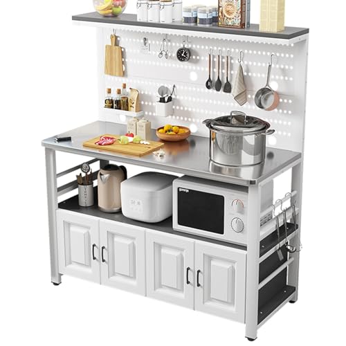 Food Prep Table, Kitchen Island, with Large Worktop, Stable Steel Structure, for Restaurant, Business, Warehouse, Home, Kitchen, Garage (Size : 40x118cm/16x46in)
