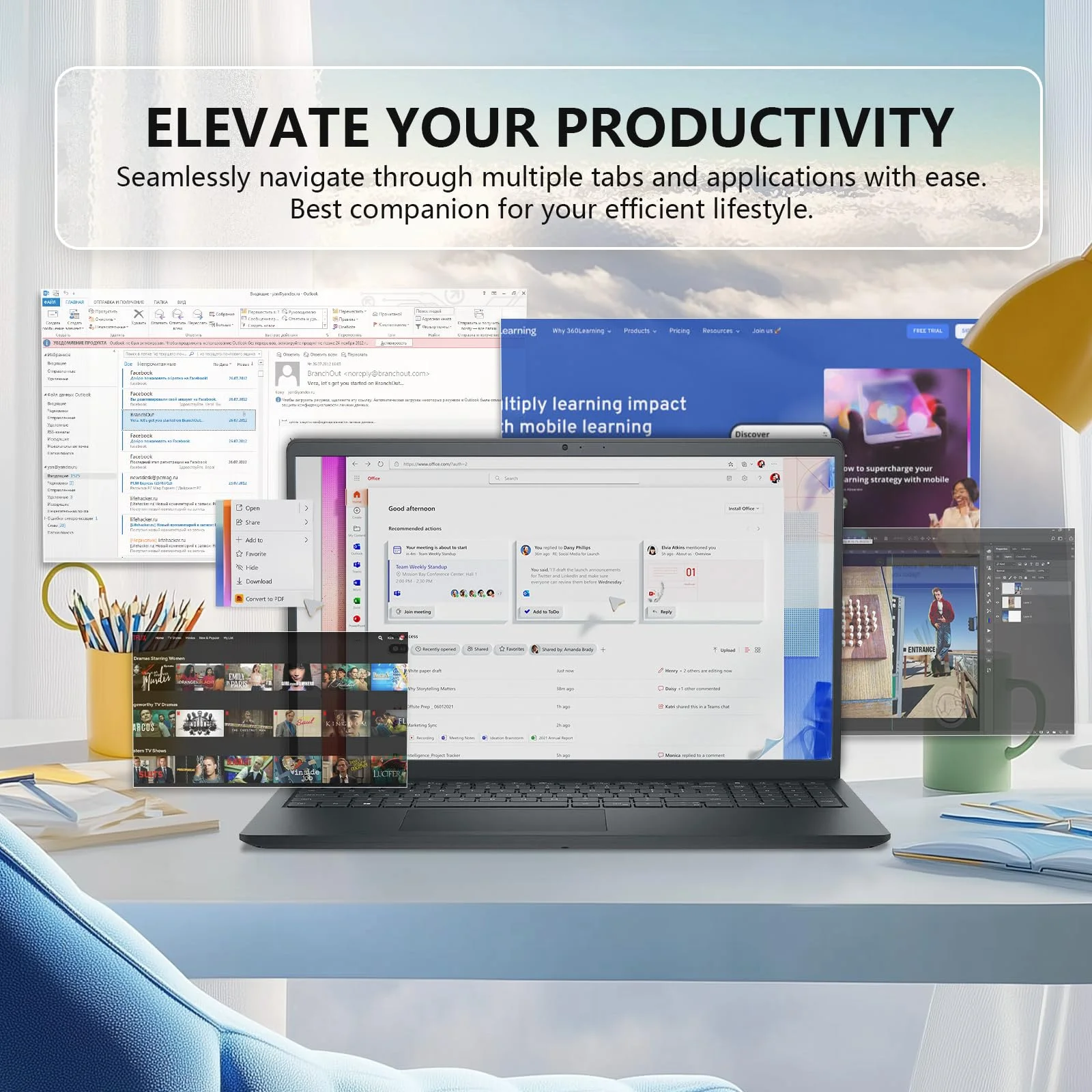 Dell Inspiron 15.6" Touchscreen Laptop - Business & Student Laptop Computer, with Office Lifetime & Win 11 Pro, Ryzen 7 7730U, External DVD Drive, WVA LED FHD Anti-Glare Display, 16GB RAM, 512GB SSD