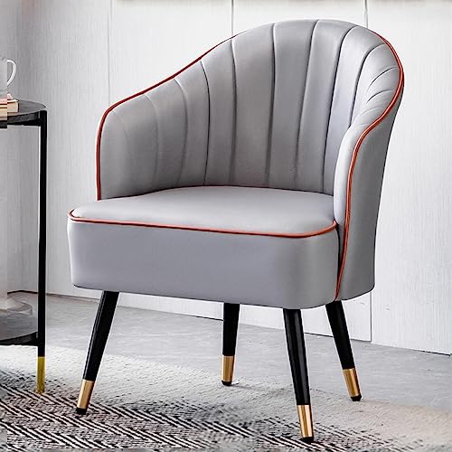 Armchair for Living Room,Modern Accent Club Chair, Leather Chair Upholstered Stool,Single Sofa Chair for Living Room Bedroom Small Space (Color : Pink)