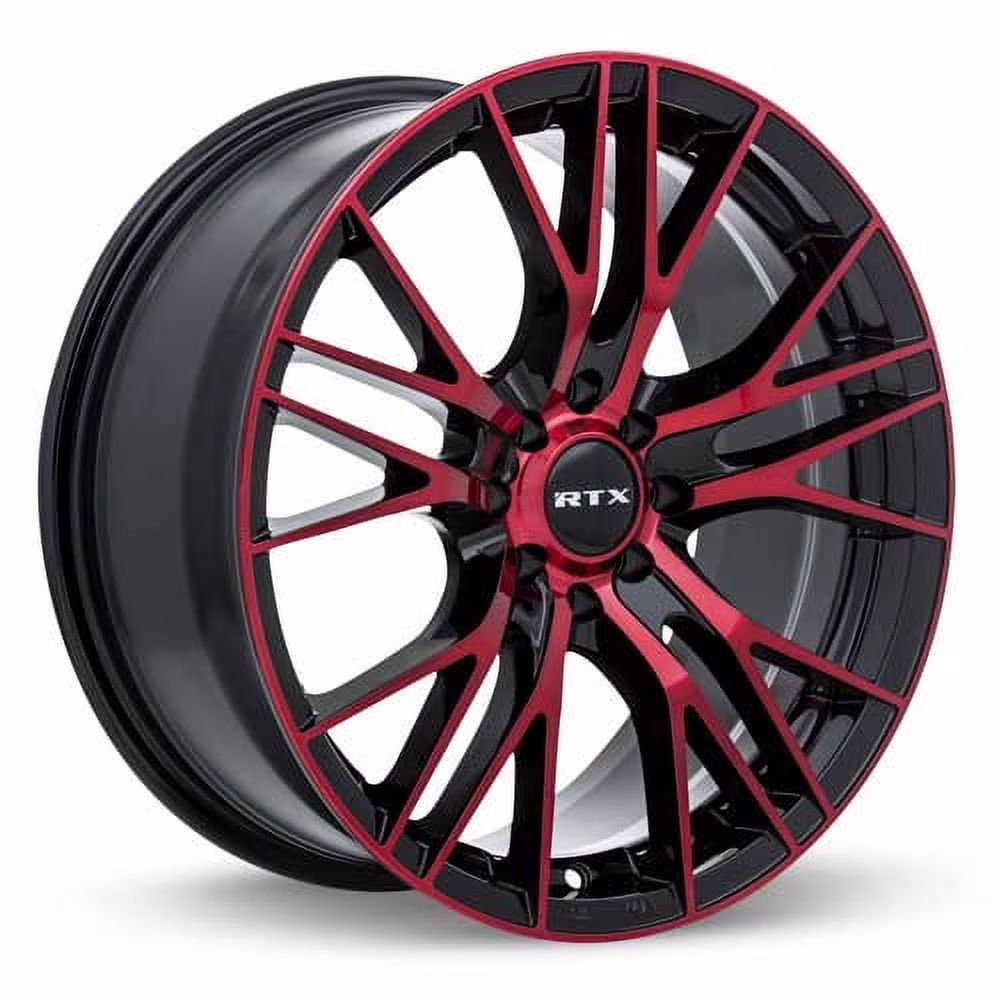 16x7 RTX Vertex Black Machined Red Wheel 5x4.5 (40mm)