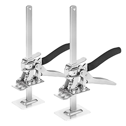 Labor Saving Arm Jack, 12 Inch Multifunctional Furniture Lifter Jacks for Installing Cabinet and Door Lifter Carrying 220 LBS, Hand Lifting by 7.8 inch (2PCS)