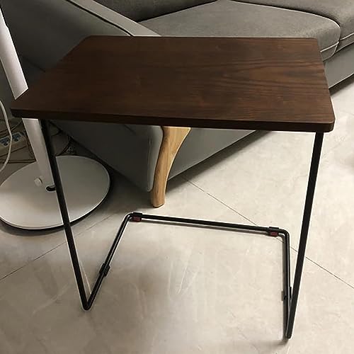 End Table C Shape Side Tables Creative Coffee Table Sturdy Bedside Table Unique End Table Metal Frame Tray Table Simple Center Table Space-Saving