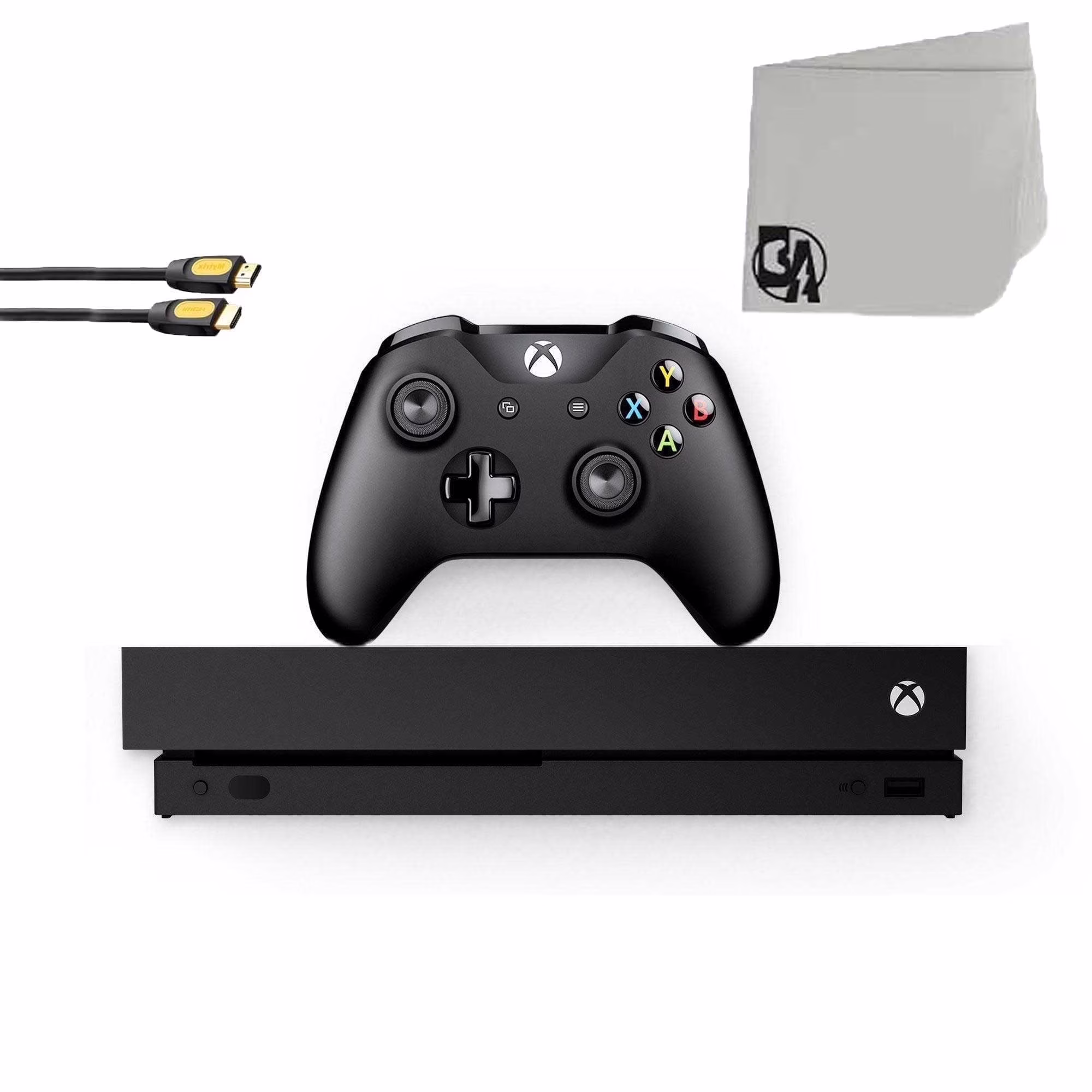 Restored Microsoft Xbox One X 1TB Gaming Console Black with BOLT AXTION Bundle (Refurbished)
