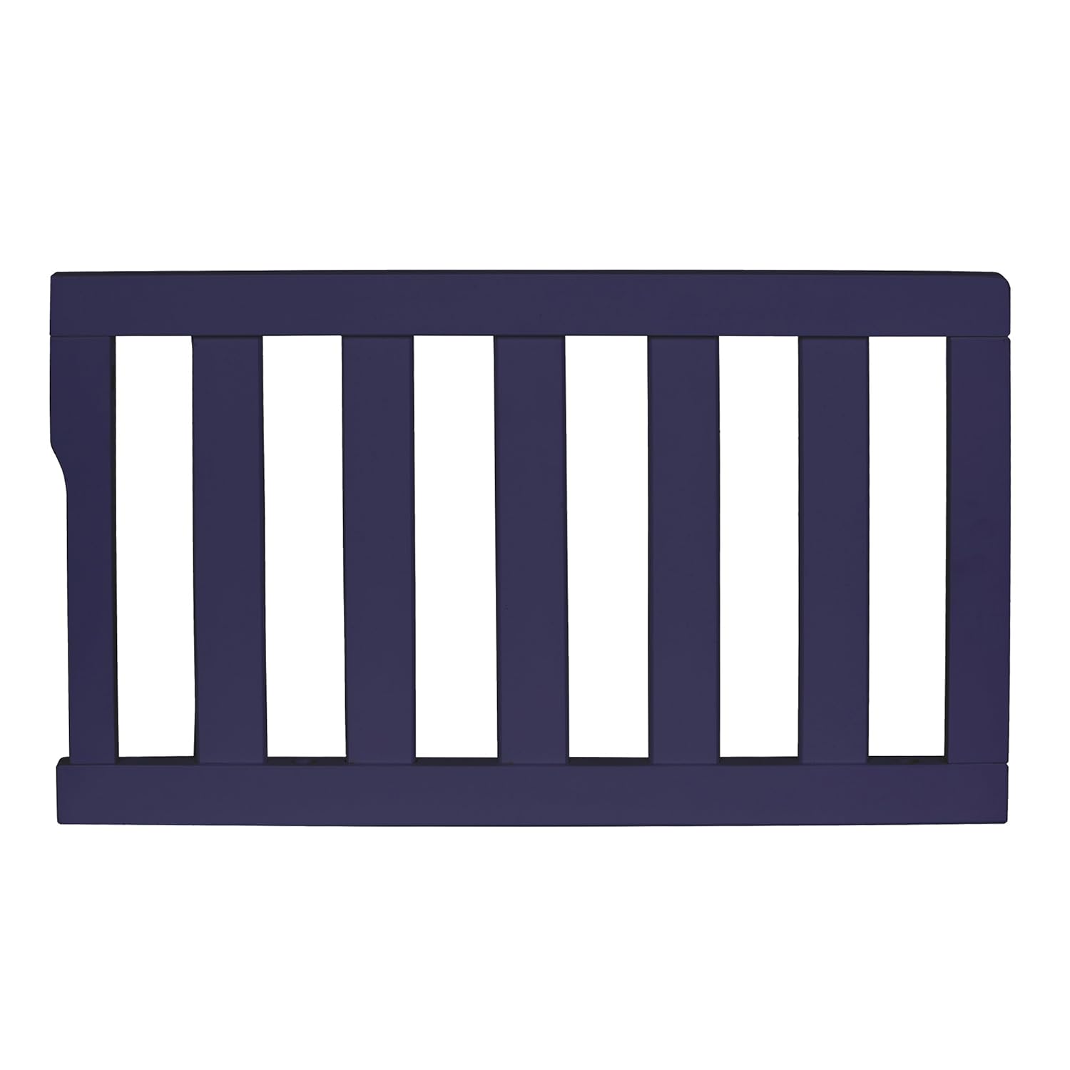 Convertible Crib Toddler Guard Rail In Navy, Converts Cribs To Toddler Beds, Solid Wood Construction