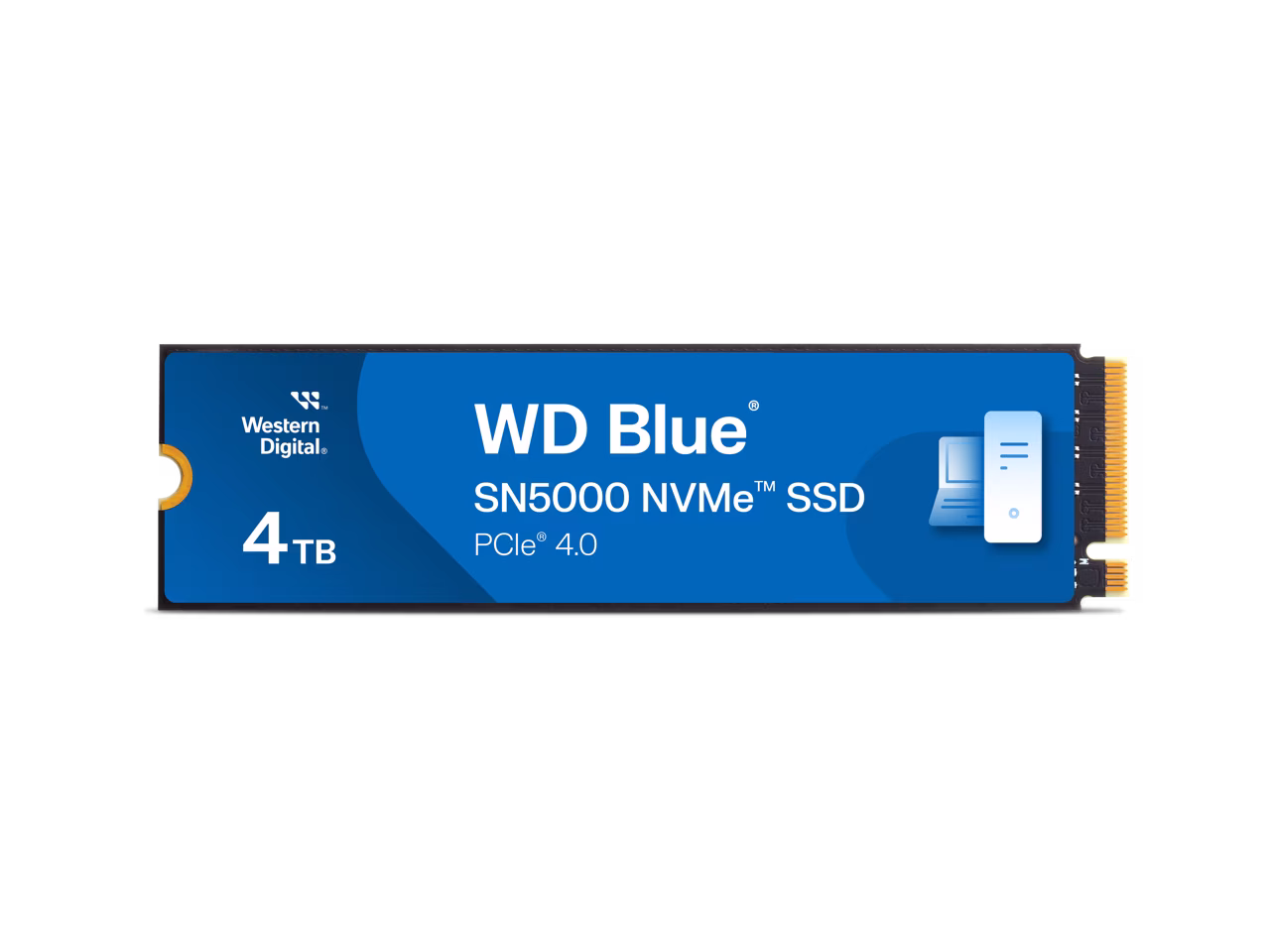 Western Digital 4TB WD Blue SN5000 NVMe Internal Solid State Drive - WDS400T4B0E-00BKY0