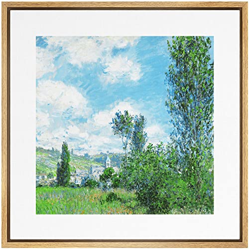 SIGNWIN Framed Canvas Print Wall Art Abstract Landscape in Neutral Tones Illustrations Fine Art Country Minimal for Living Room, Bedroom, Office - 24