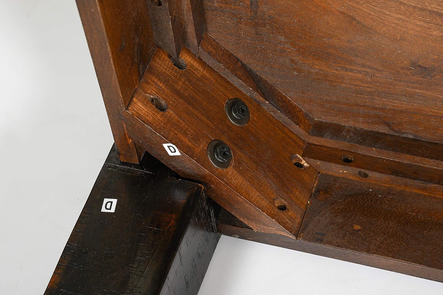 Havana Mid Century Dining Table 76 Inches, 30 Inches Height Dining Table, Wooden Dark Brown Color Dining Table