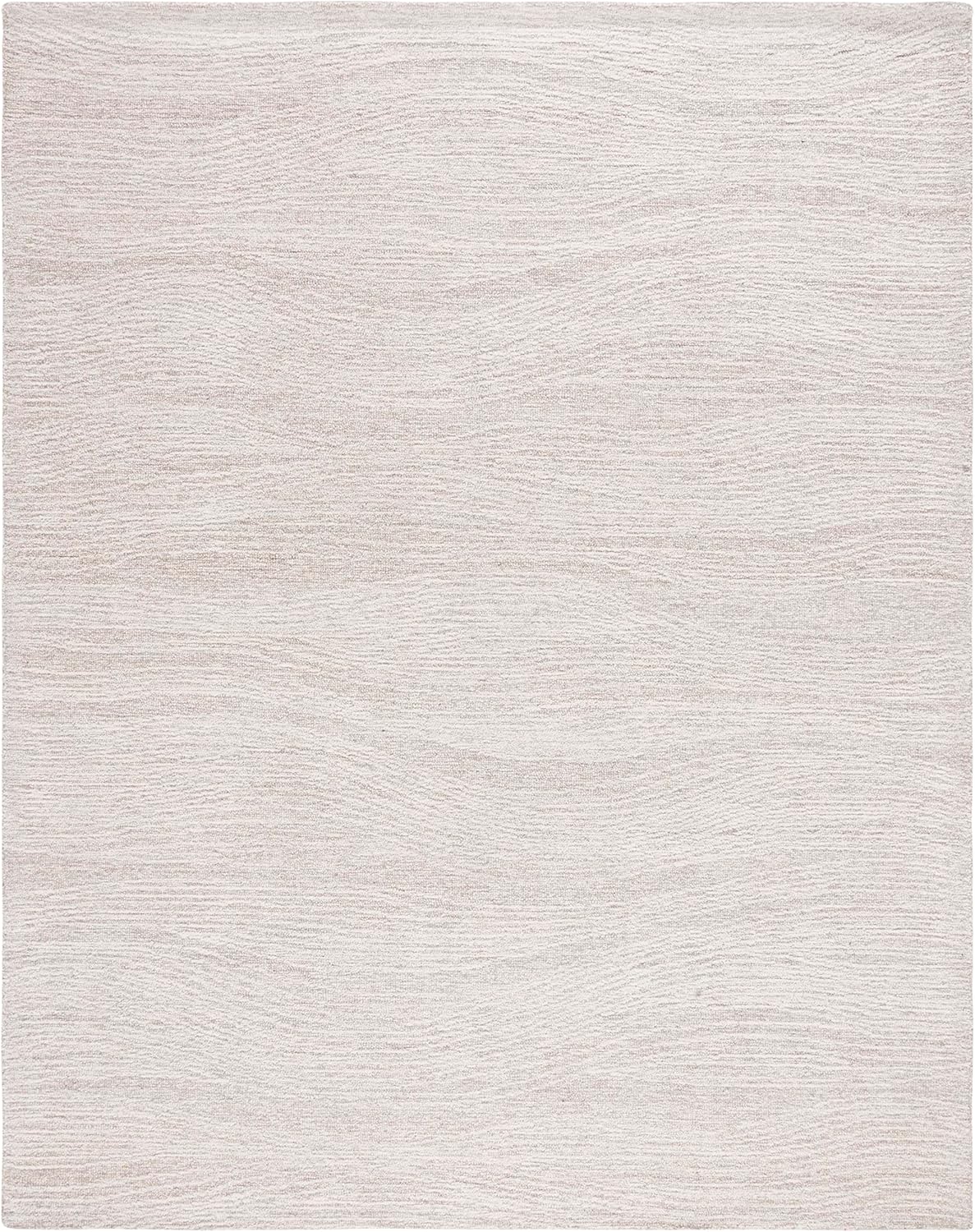 SAFAVIEH Metro Collection Area Rug - 9' x 12', Natural & Ivory, Handmade Modern Wool, Ideal for High Traffic Areas in Living Room, Bedroom (MET995A)