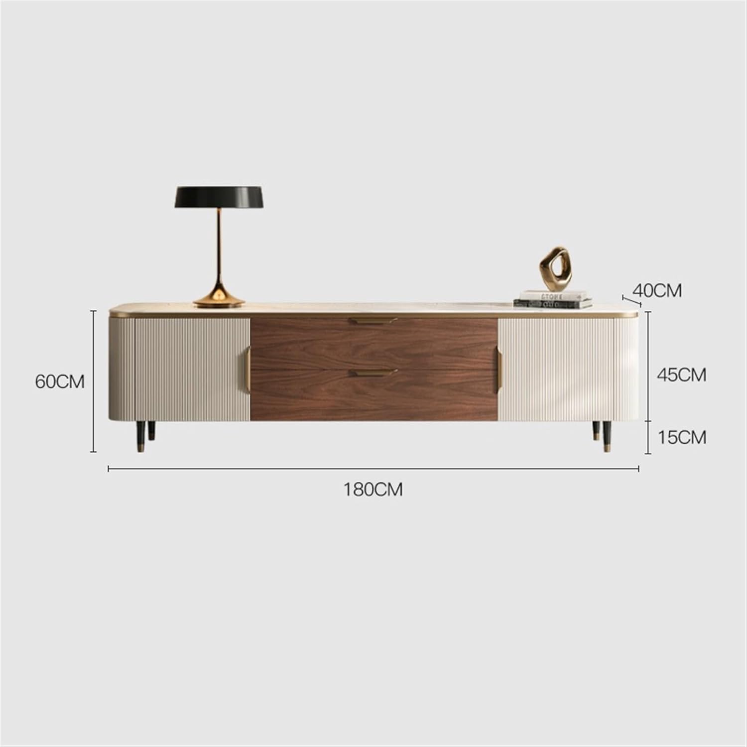 Bedroom tv Unit Marble Solid Wood TV Cabinet Small Household Modern Simple Living Room TV Storage Cabinet TV Cabinet