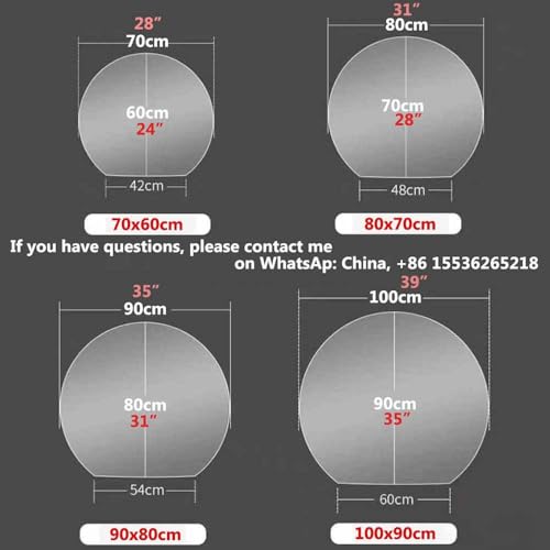 Bathroom Mirror LED 3-Color Dimmable Modern Makeup Mirror Anti-Fog Mirror with Touch Button Half Circle Washroom Vanity Mirror Frameless Shatter-Proof Decorative Mirror(Upper semicircle,28