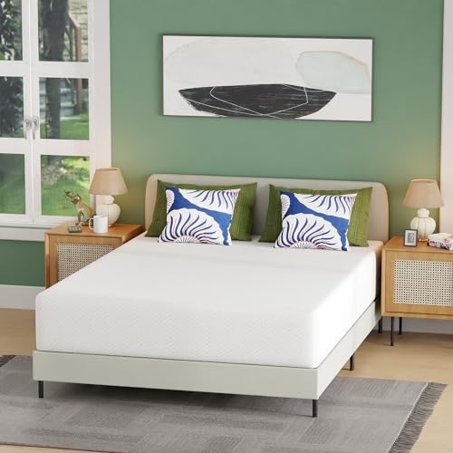 BestMassage Twin Mattress, 8 inch Gel Memory Foam Mattress Queen Size for Cool Sleep & Pressure Relief, Medium Firm Mattresses CertiPUR-US Certified/Bed-in-a-Box/Pressure Relieving,Twin Size