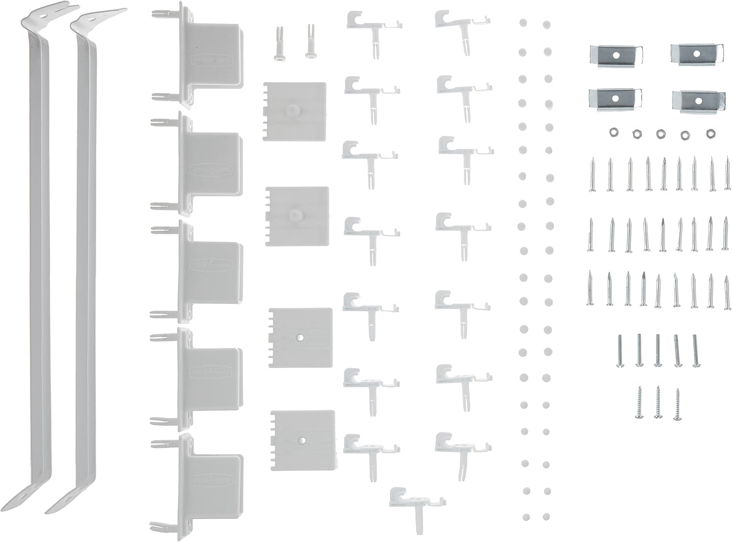 Rubbermaid 3-to-5-Foot Expandable Wardrobe Organizer, White (3D1000WHT), 3'-5' Lengths