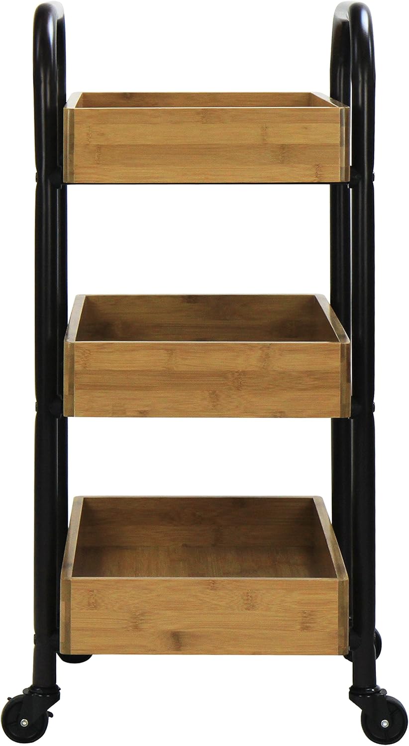 Oceanstar 3SC1675 Portable 3 Removable Trays Storage Cart