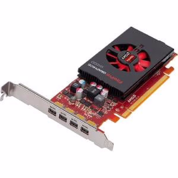 ATI AMD FirePro W4100 2GB GDDR5 4Mini DisplayPorts Low Profile PCI-Express Video Card 100-505979
