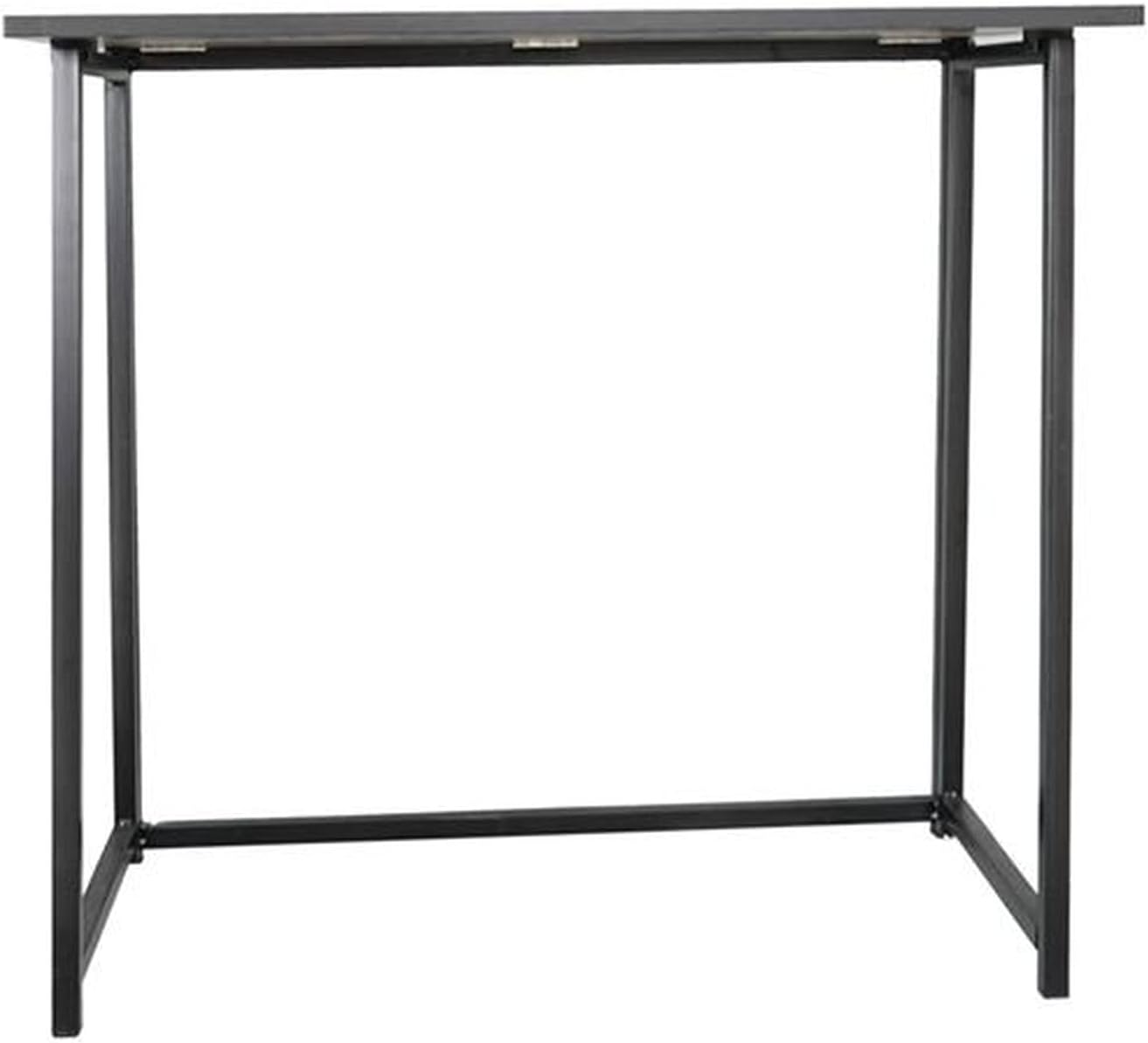 Simple Collapsible Computer Desk Fold-able Computer Table Folding Computer Desk for Small Spaces Compact Study Reading Table Black
