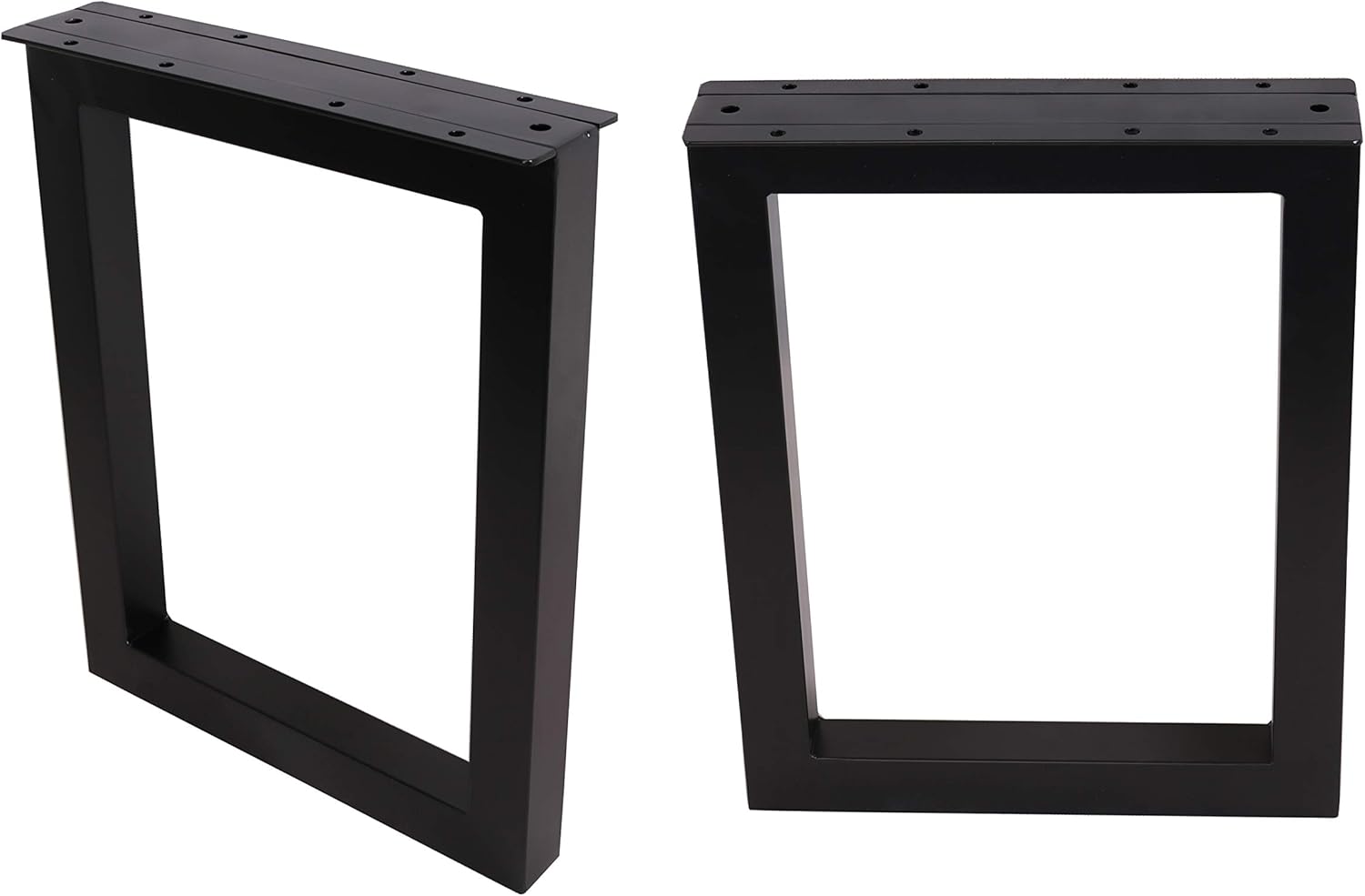 2X 18'' Bench Legs,Rectangular Steel Dinning Bench Legs, Coffee Table Legs,Computer Desk Legs,Industrial Kitchen Table Legs,Black