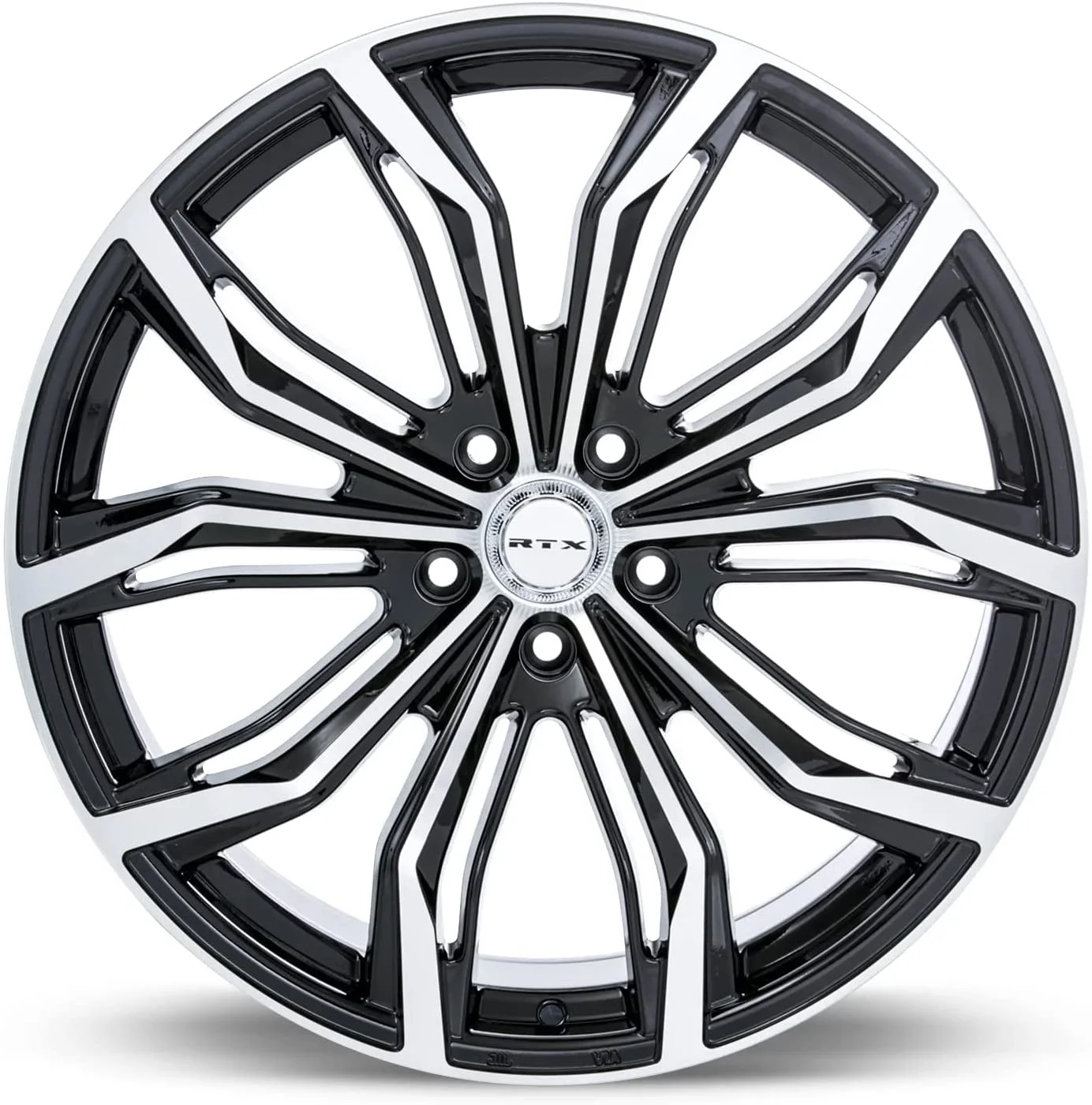 RTX Black Widow 16x7 5x114.3 ET40 CB73.1 Black Machined Wheel