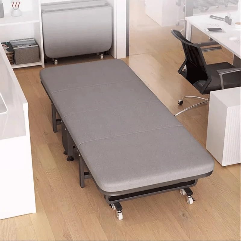 Bed Single Frame Space Saving Bed Princess Portable Furniture Indoor and Office Lunch Break Use Folding Bed