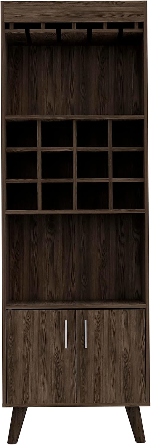 Modern Bar Cabinet,Wooden Tall Wine Rack Kitchen Hutch Storage Cabinet Buffet Sideboard Cabinet with Drawer & Wine & Glass Rack Storage Shelves for Home Kitchen,Dining Room