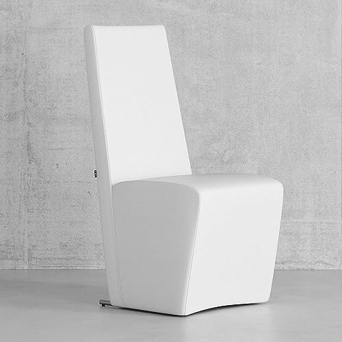 Zuri Furniture Boston High Back Modern Dining Chair - White
