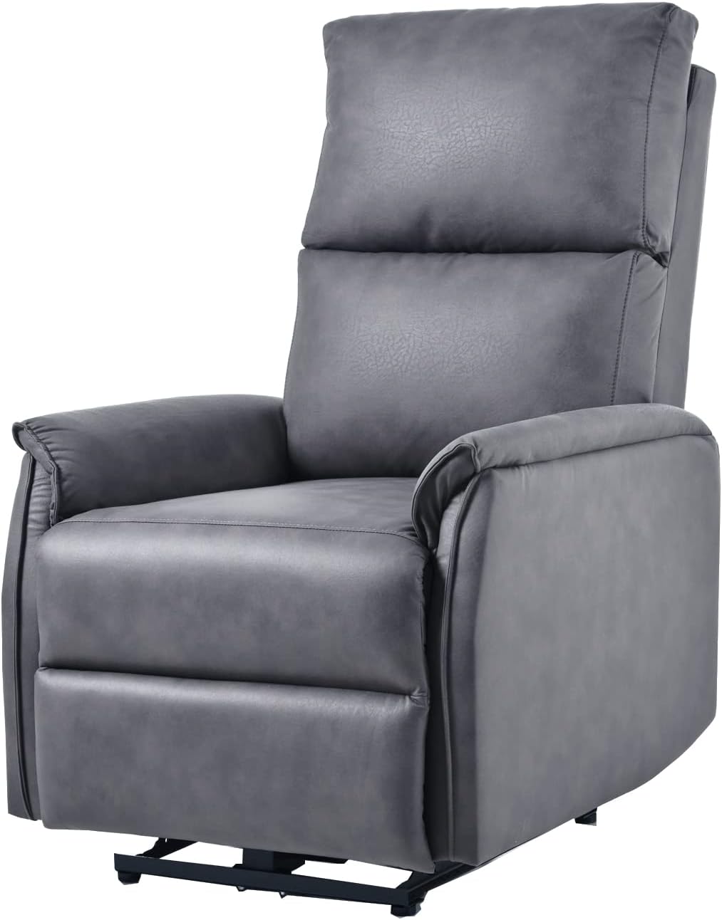 Electric Power Recliner Chair, Reclining Chair for Bedroom Living Room,Small Recliners Home Theater Seating, with USB Ports,Recliner for small space,Dark Gray