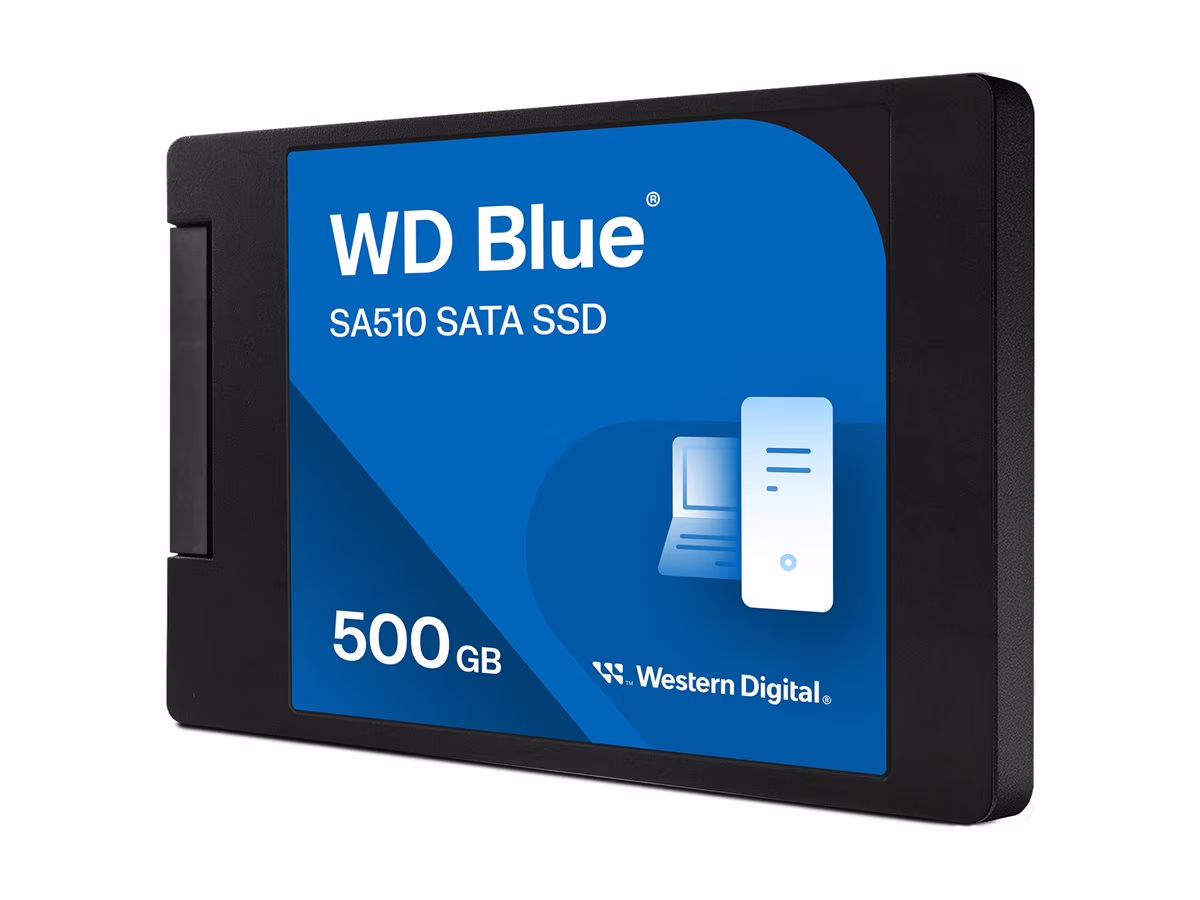 "Western Digital WD Blue SA510 SSD, 500 GB, Internal SATA, 2.5"" Performance Drive"