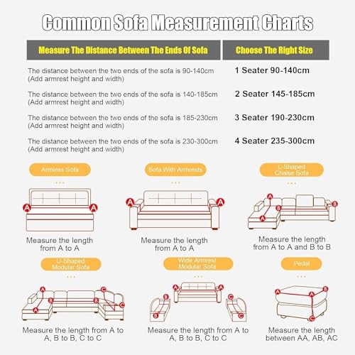 Furniture Cover Sofa Cover for 1 2 3 4 Seater Couch, High Stretch Sofa Covers, Thickened & Super Soft, Pure Color Couch Slipcover for Dogs Cat Pet Friendly (Color : White, Size : 1 Seater)