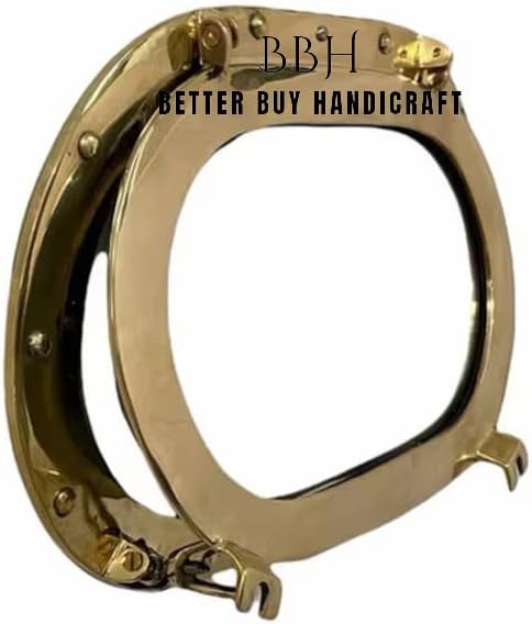 Nautical Antique Marine Brass Oval Window Porthole for Home/Office Decor by Better Buy Handicraft