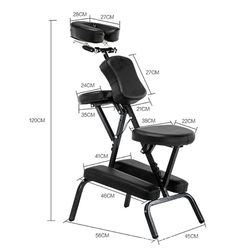 Foldable Tattoo Chair, Professional Lightweight Portable Massage Chair, Load Capacity 250lbs, for Tattoo Parlor, Massage Parlor,Pink