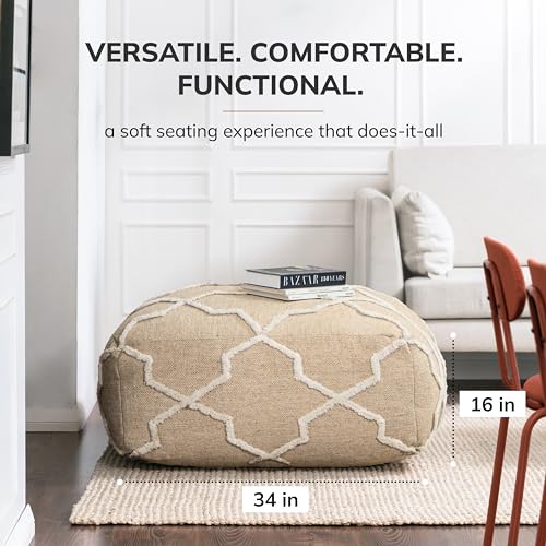 Anji Mountain Ottoman Pouf - Stylish Cloud Nine Design - 34