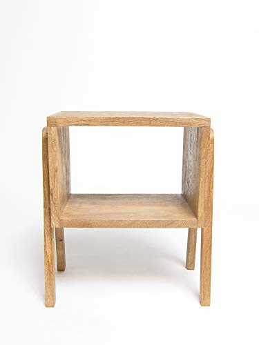 Best Home Fashion Small Stackable Wood Table-White