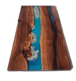 Customized Unique Large Epoxy Table, Resin Epoxy River Dining Table for 2, 4, 6, 8 Flexible and Customized, Living Room Table, Home décor (28.5