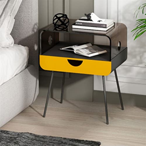 Tea Table for Living Room Square Acrylic Small Coffee Table Bedroom Bedside Locker Living Room Sofa Side Trim Table Home Modern Corner Table Coffee Table (Color : 1)